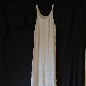 Mlle Gabrielle White Boho Whimsygoth Maxi Dress Sz S/M